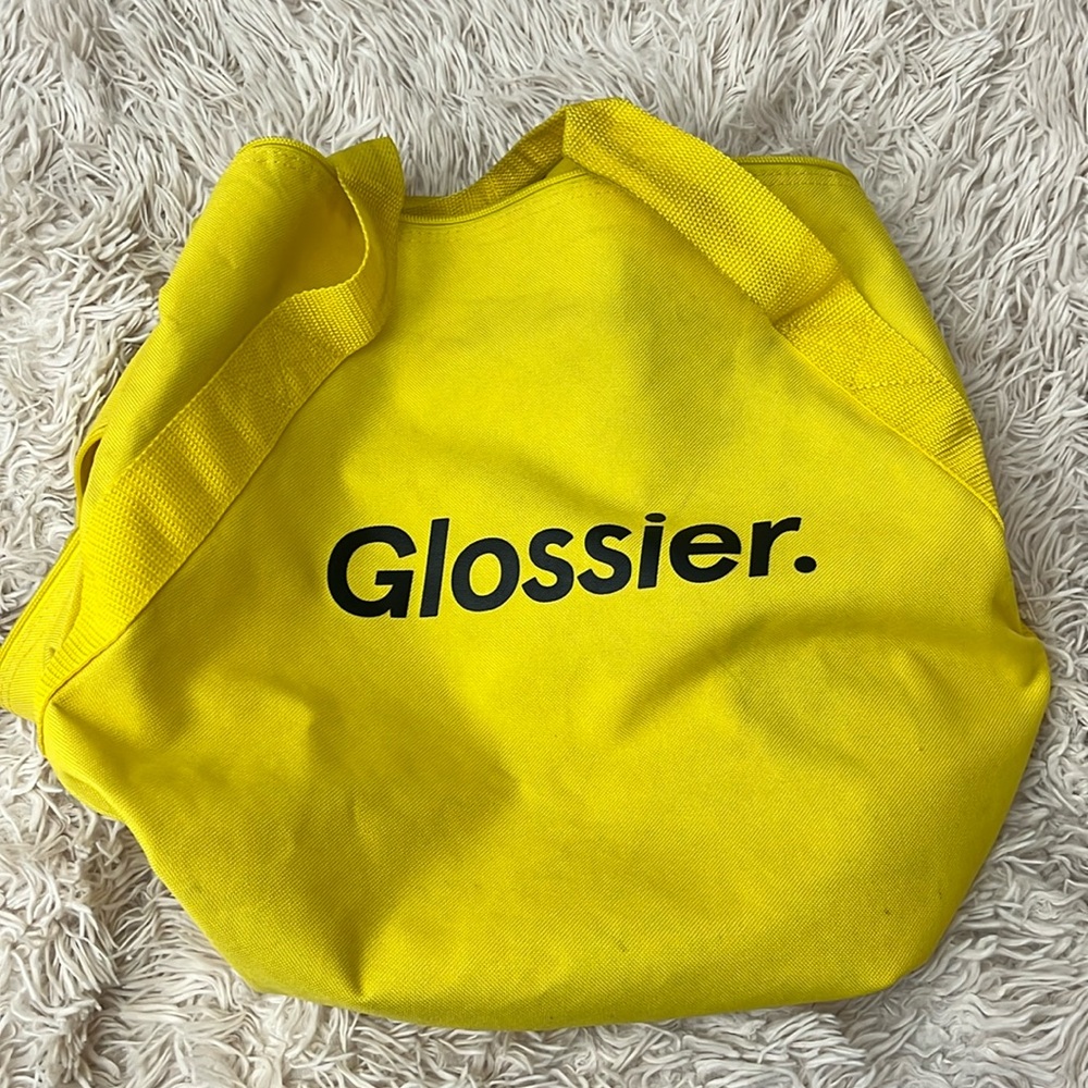 Glossier Yellow Duffel Bag